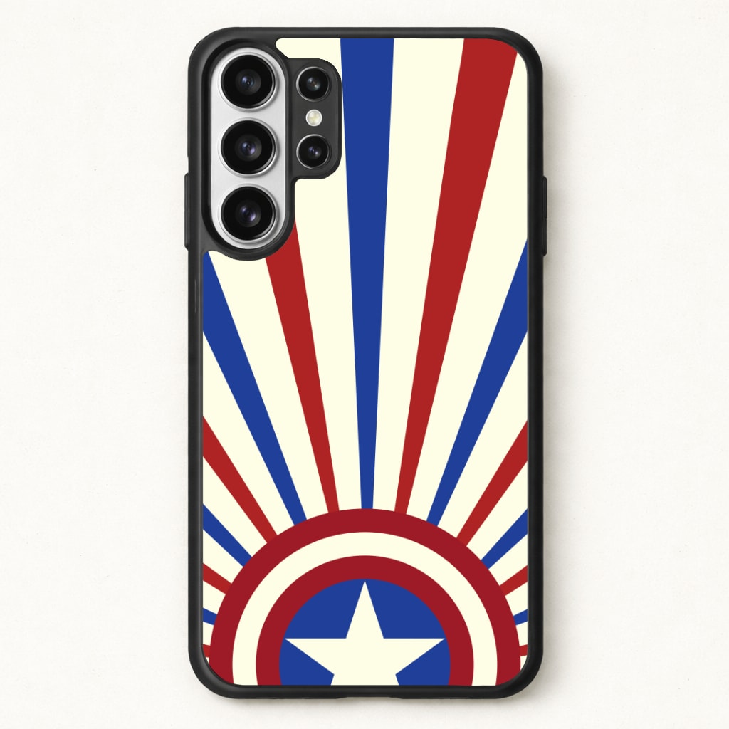 Shield And Stripes Phone Case for Galaxy S26 Ultra