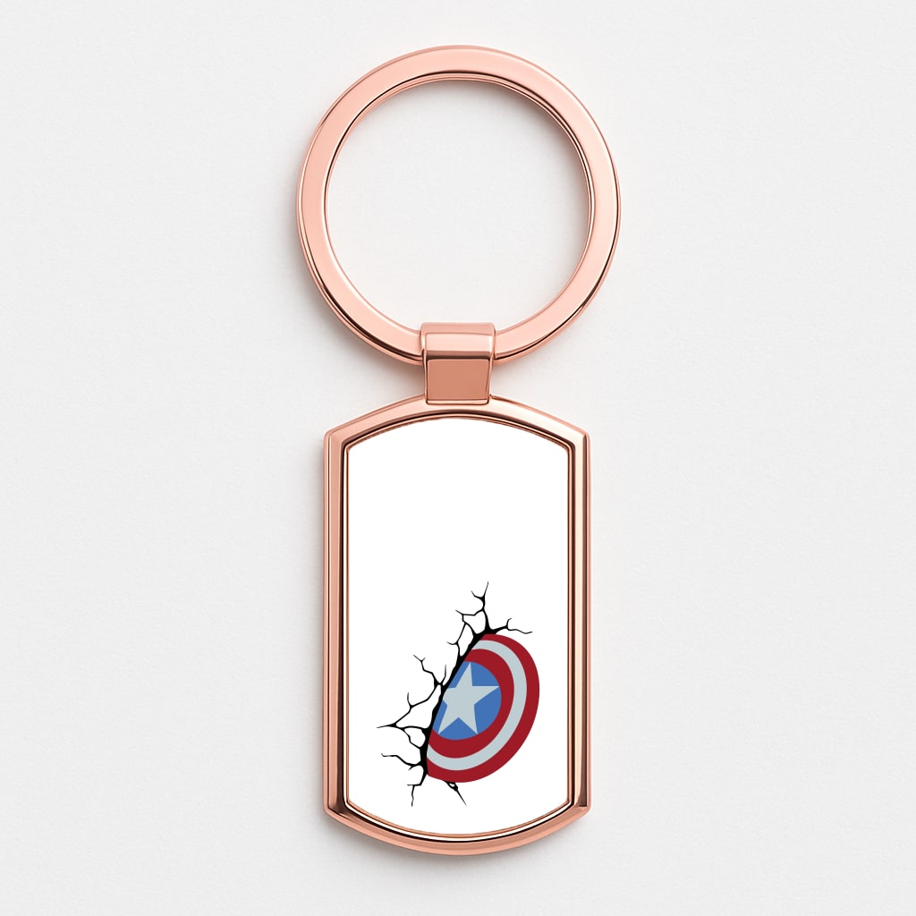 Shield Break Rose Gold Keyring