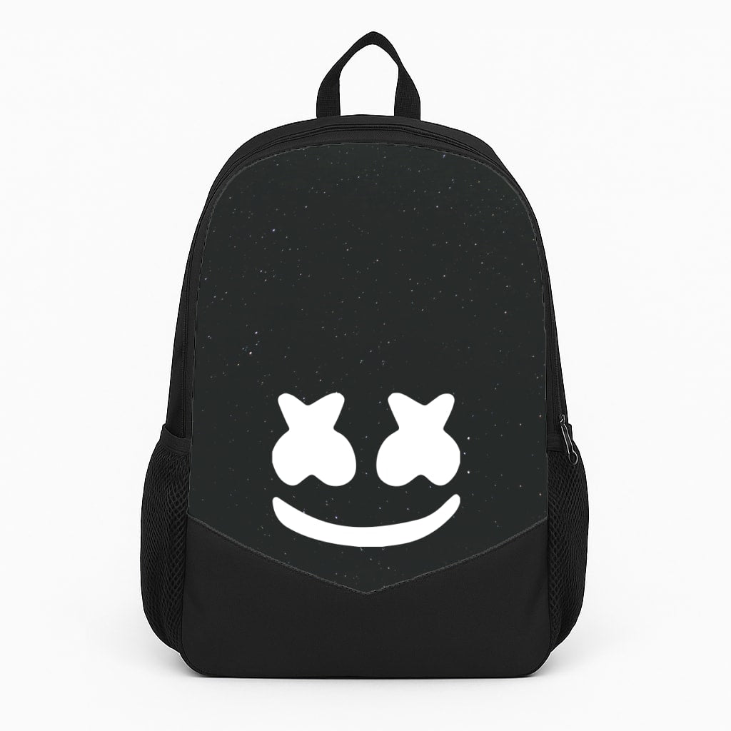 Black And White Helmet In Space  Large Backpack