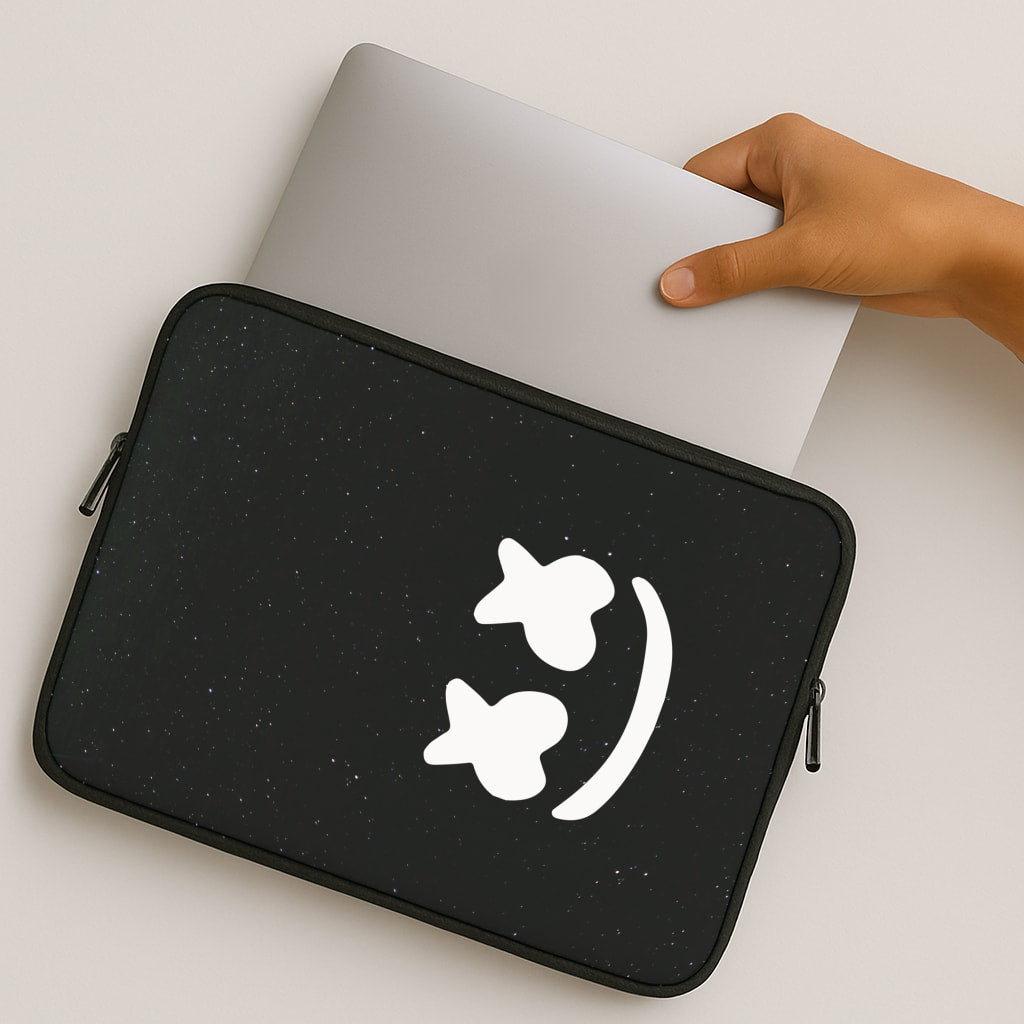 Black And White Helmet In Space  MacBook Case
