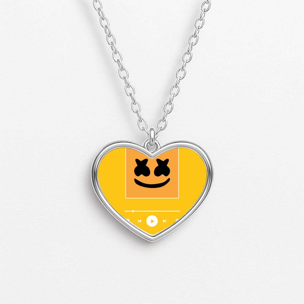Helmet DJ Album Cover Necklace