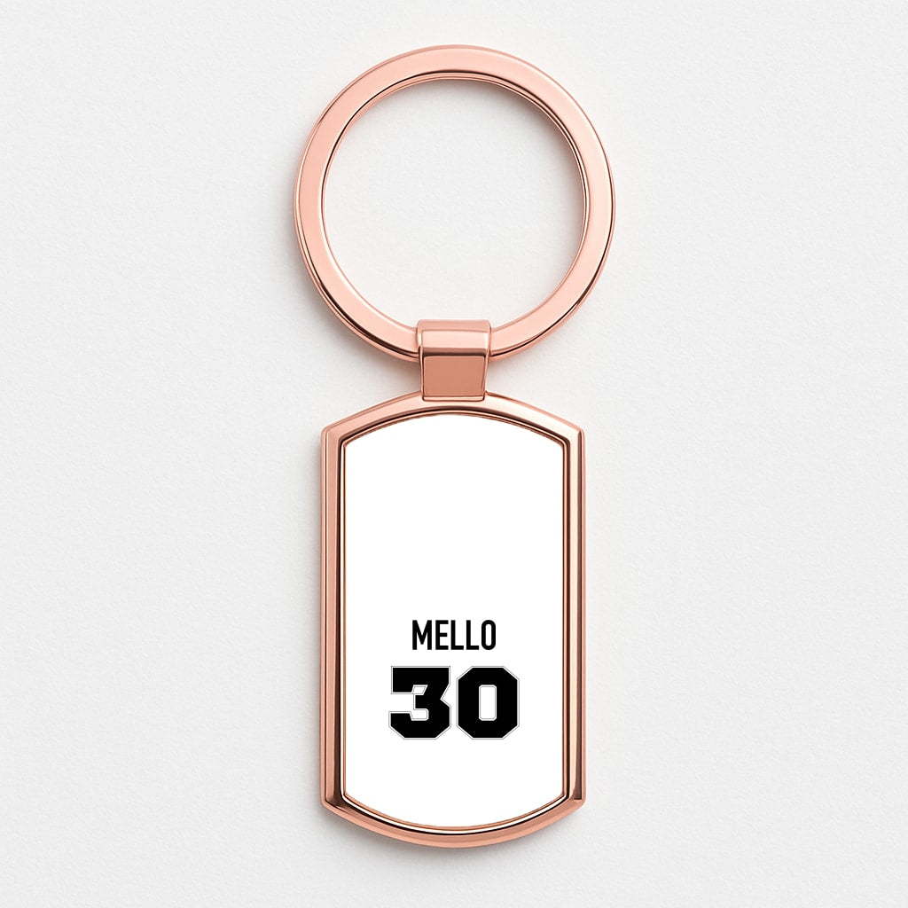 Mello 30  Rose Gold Keyring