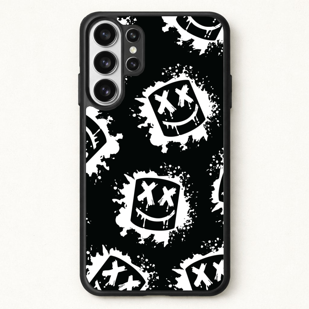 Black And White Helmet DJ Pattern Phone Case for Galaxy S26 Ultra