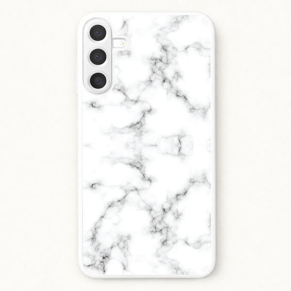 White Marbled Phone Case for Galaxy A57