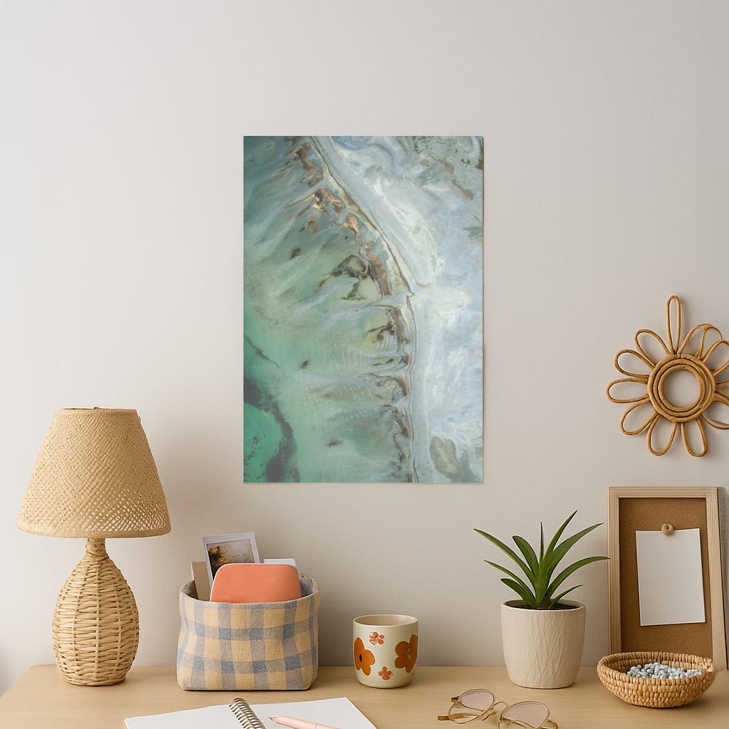 Emerald Marble Art Print