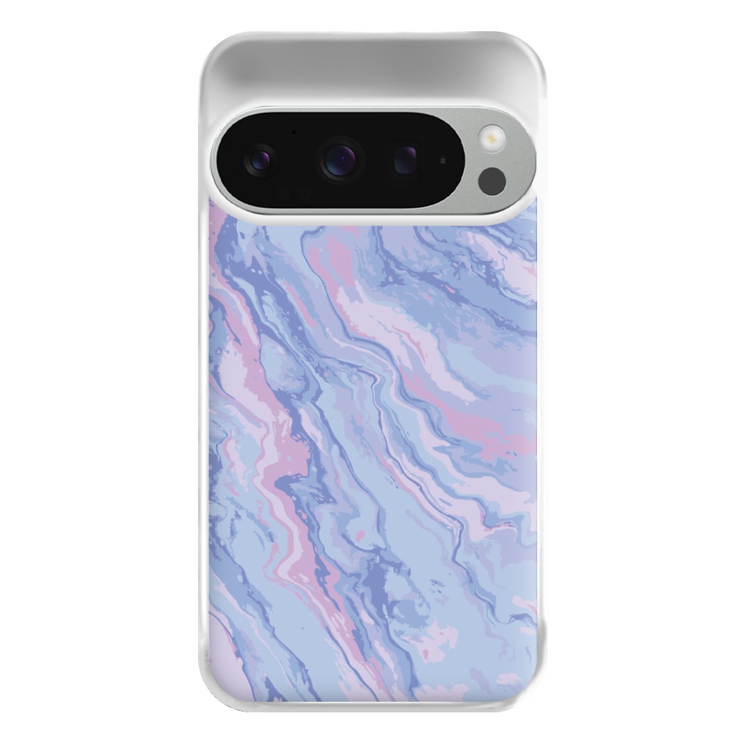 Purple Cloudy Marble Phone Case for Google Pixel 9 Pro XL