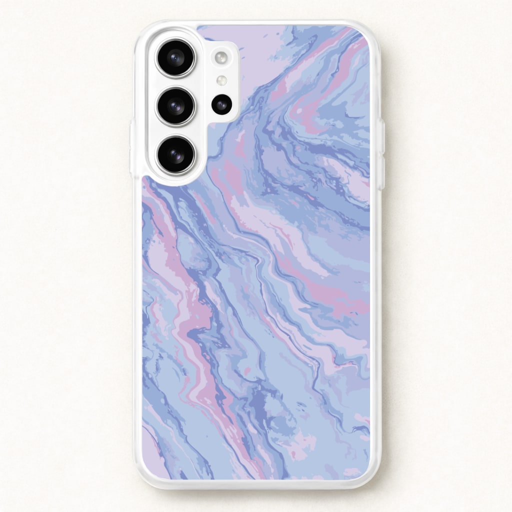 Purple Cloudy Marble Phone Case for Galaxy S26 Ultra