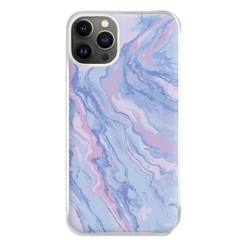 Purple Cloudy Marble Phone Case for iPhone 13