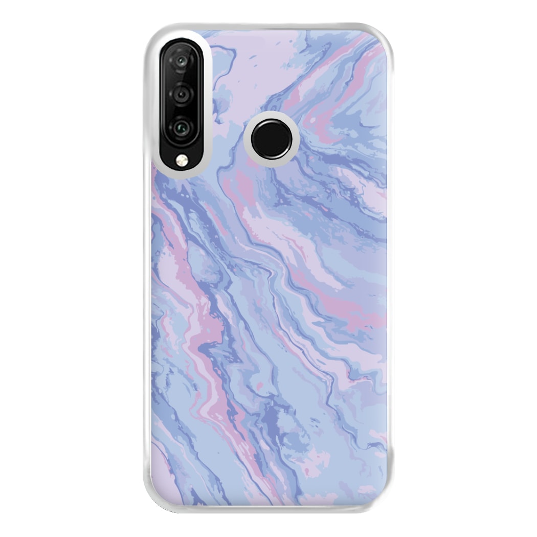 Purple Cloudy Marble Phone Case for Huawei P30 Lite