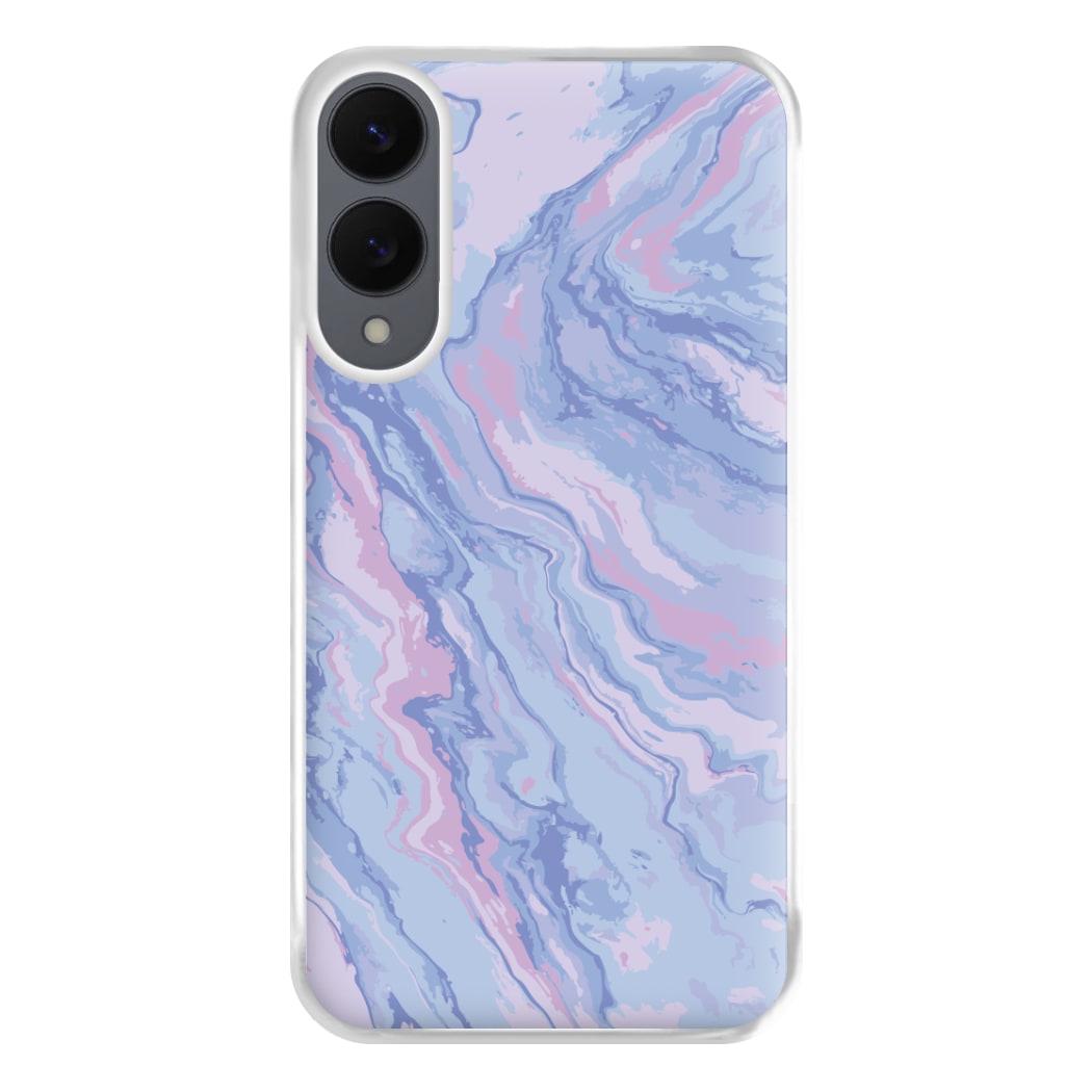 Purple Cloudy Marble Phone Case for Galaxy S25 Edge