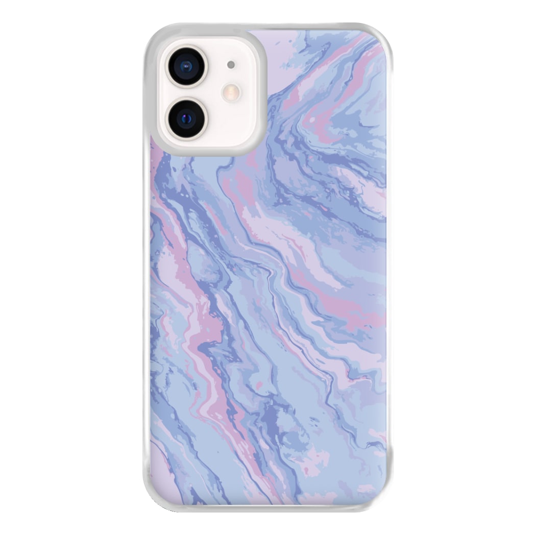 Purple Cloudy Marble Phone Case for iPhone 12 Mini