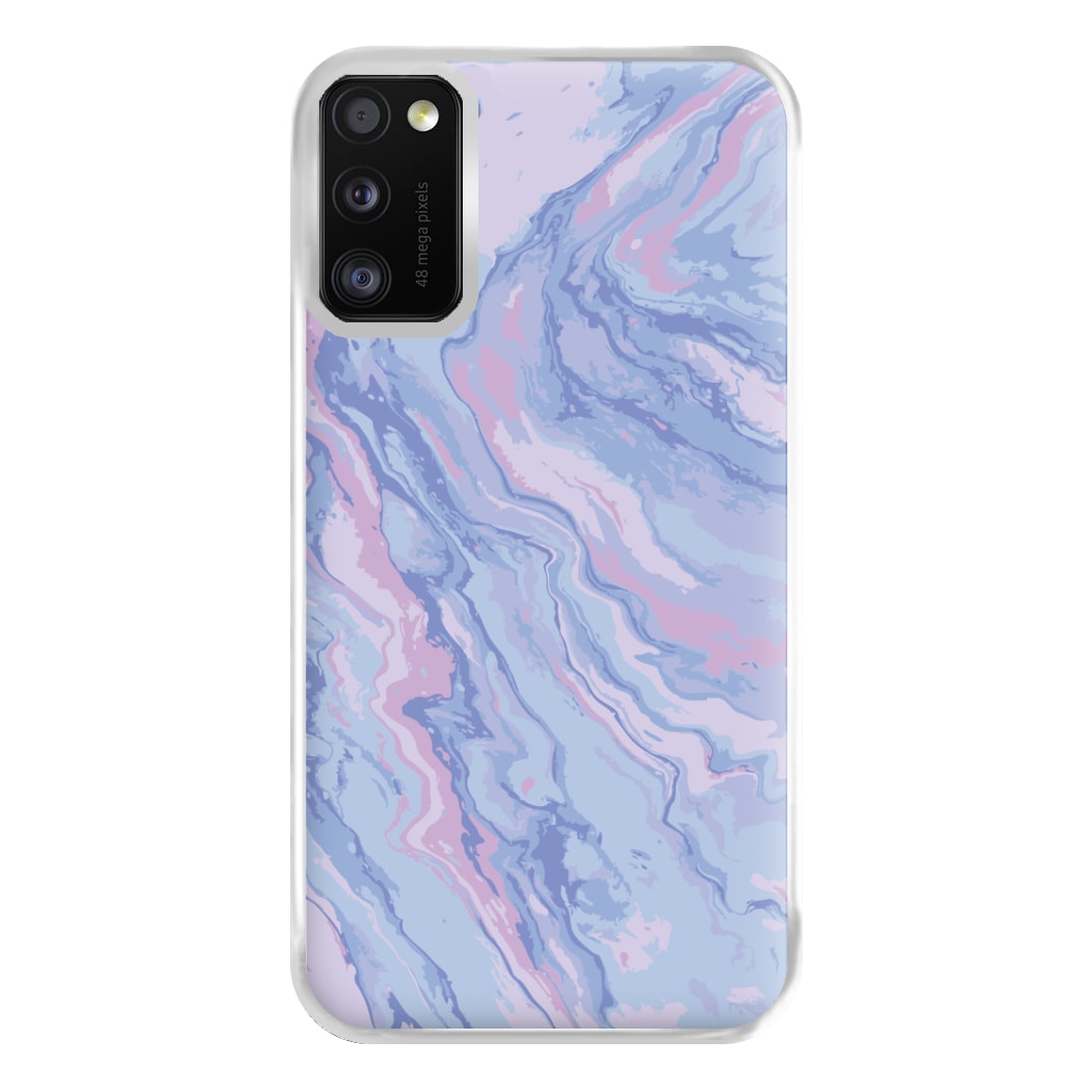 Purple Cloudy Marble Phone Case for Galaxy A41