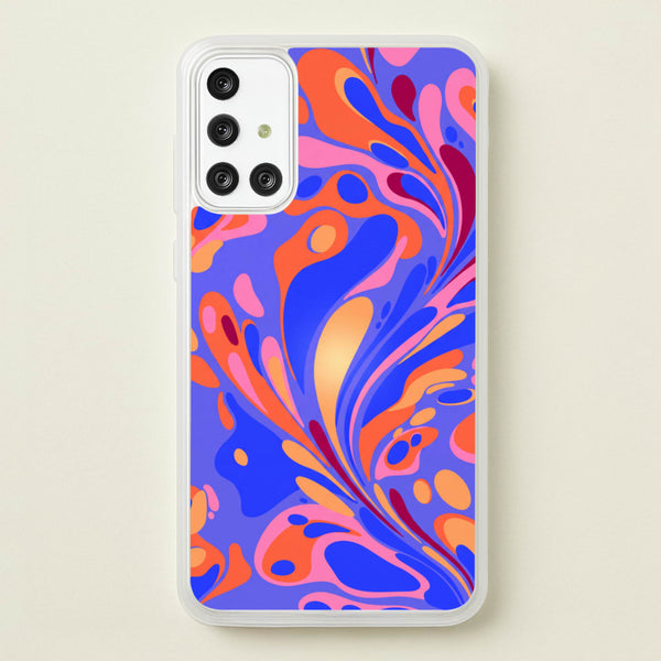 Bright Marble Swirl Phone Case - Galaxy A71 / Standard