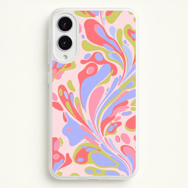 Pastel Marble Swirl Phone Case - Galaxy S25 Edge / Standard