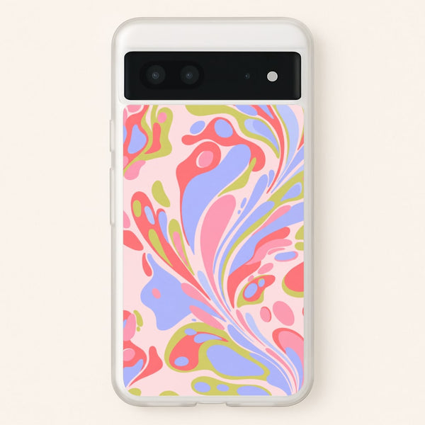 Pastel Marble Swirl Phone Case - Google Pixel 7 / Standard