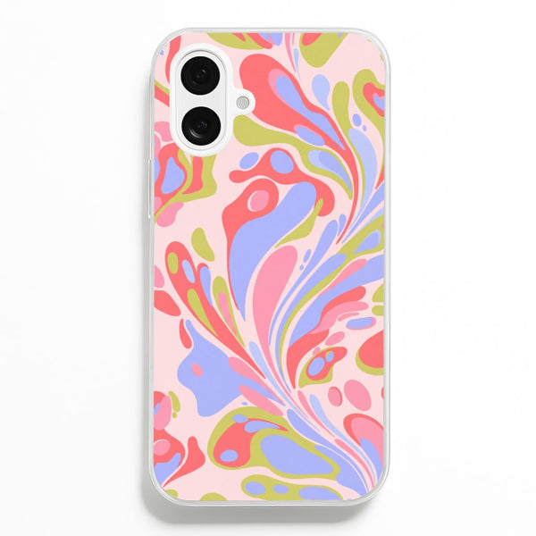 Pastel Marble Swirl Phone Case - iPhone 16 / Standard