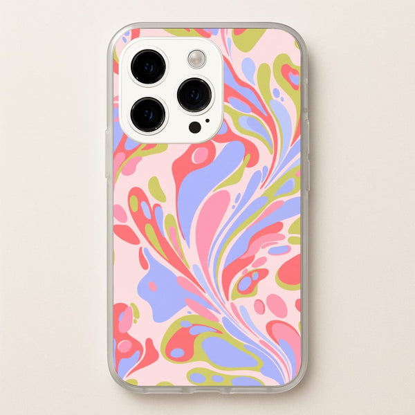Pastel Marble Swirl Phone Case - iPhone 15 Pro / Standard