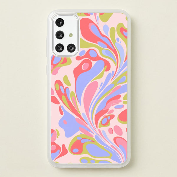 Pastel Marble Swirl Phone Case - Galaxy A71 / Standard