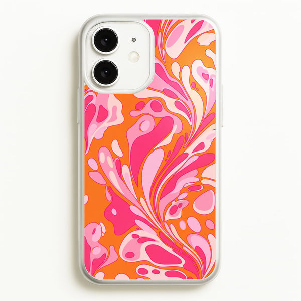 Orange Marble Swirl Phone Case - iPhone 11 / Standard