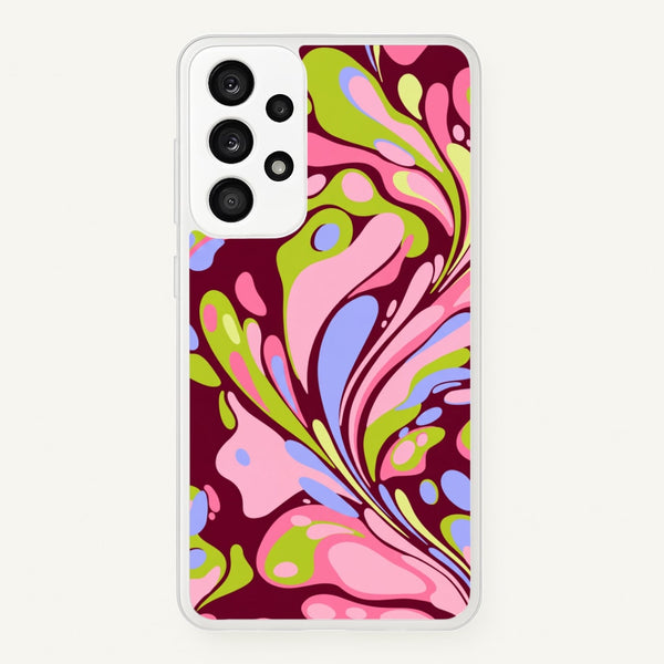 Multicolour Marble Swirl Phone Case - Galaxy A33 / Standard