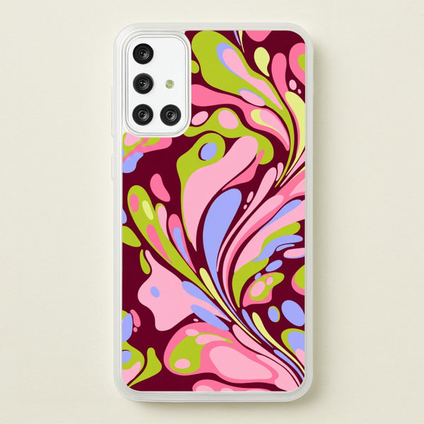Multicolour Marble Swirl Phone Case - Galaxy A71 / Standard