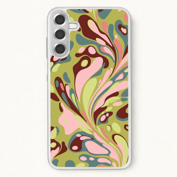 Green Marble Swirl Phone Case - Galaxy A37 / Standard