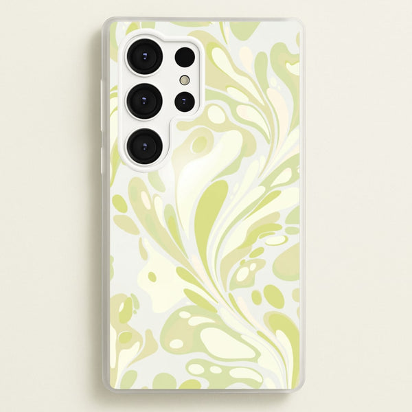 Pistachio Marble Swirl Phone Case - Galaxy S25 Ultra / Standard