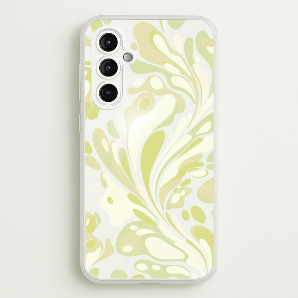 Pistachio Marble Swirl Phone Case - Galaxy A14 / Standard