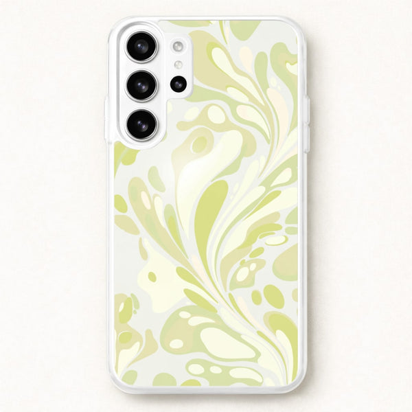 Pistachio Marble Swirl Phone Case - Galaxy S26 Ultra / Standard
