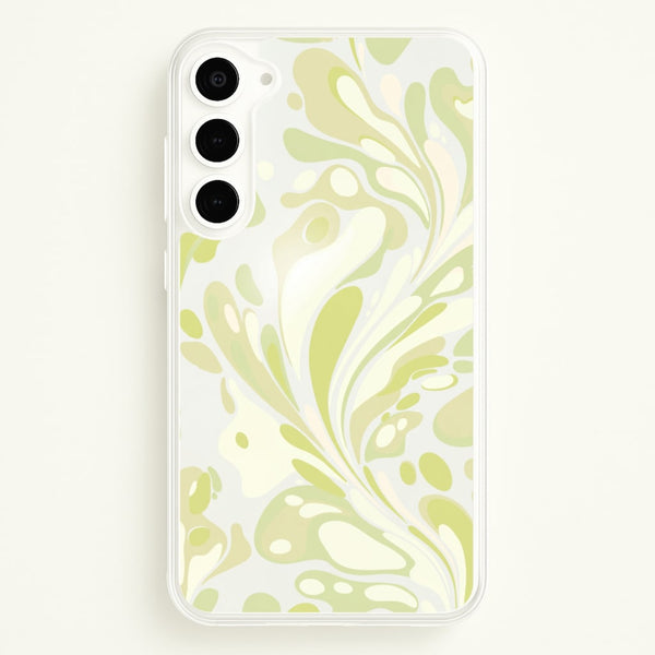 Pistachio Marble Swirl Phone Case - Galaxy S23 / Standard