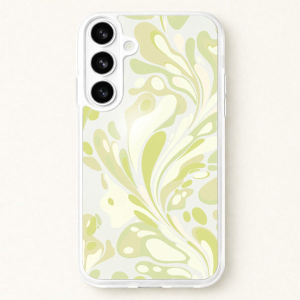 Pistachio Marble Swirl Phone Case - Galaxy S26 / Standard