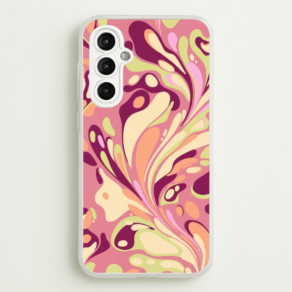 Rose Marble Swirl Phone Case - Galaxy A14 / Standard