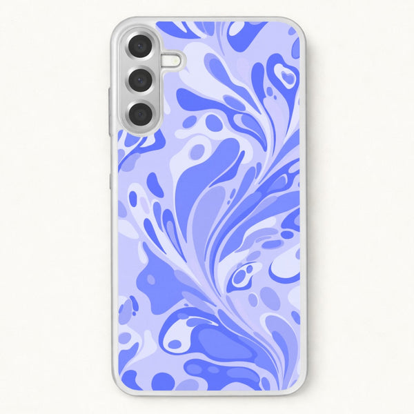 Periwinkle Marble Swirl Phone Case - Galaxy A37 / Standard