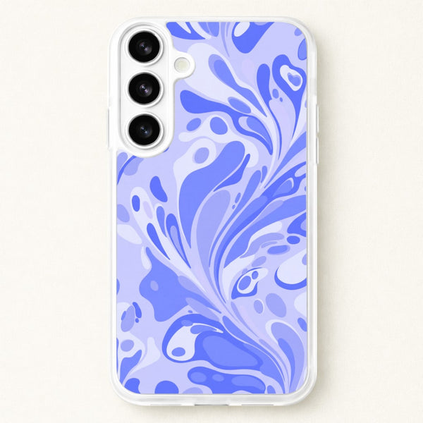 Periwinkle Marble Swirl Phone Case - Galaxy S26 / Standard