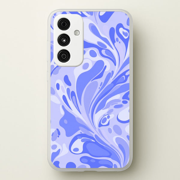 Periwinkle Marble Swirl Phone Case - Galaxy A55 / Standard