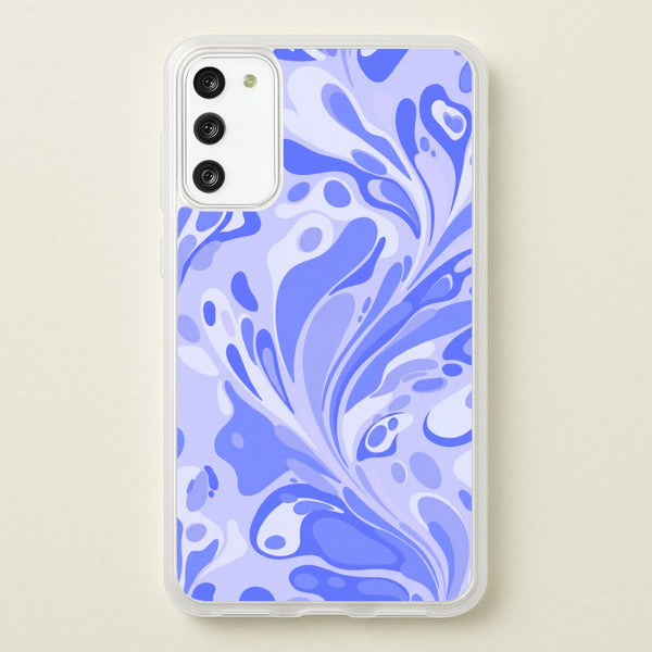 Periwinkle Marble Swirl Phone Case - Galaxy S20 / Standard