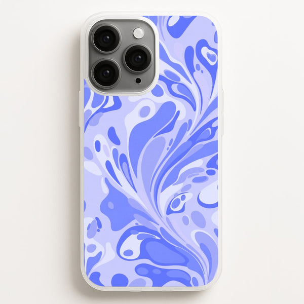 Periwinkle Marble Swirl Phone Case - iPhone 16 Pro Max / Standard
