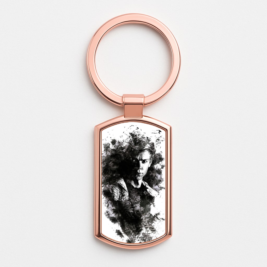 Newt - Maze Rose Gold Keyring
