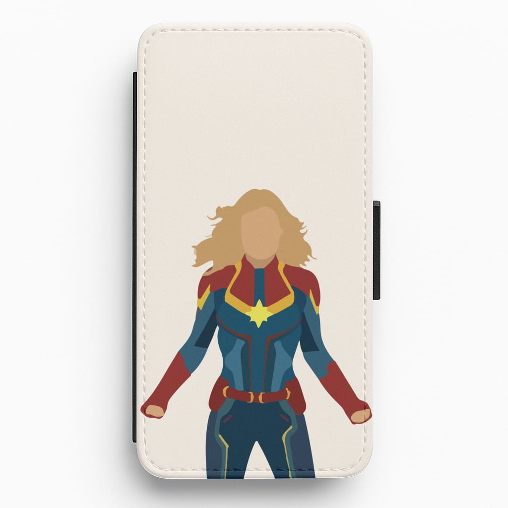 Captain Marvel Flip / Wallet Phone Case