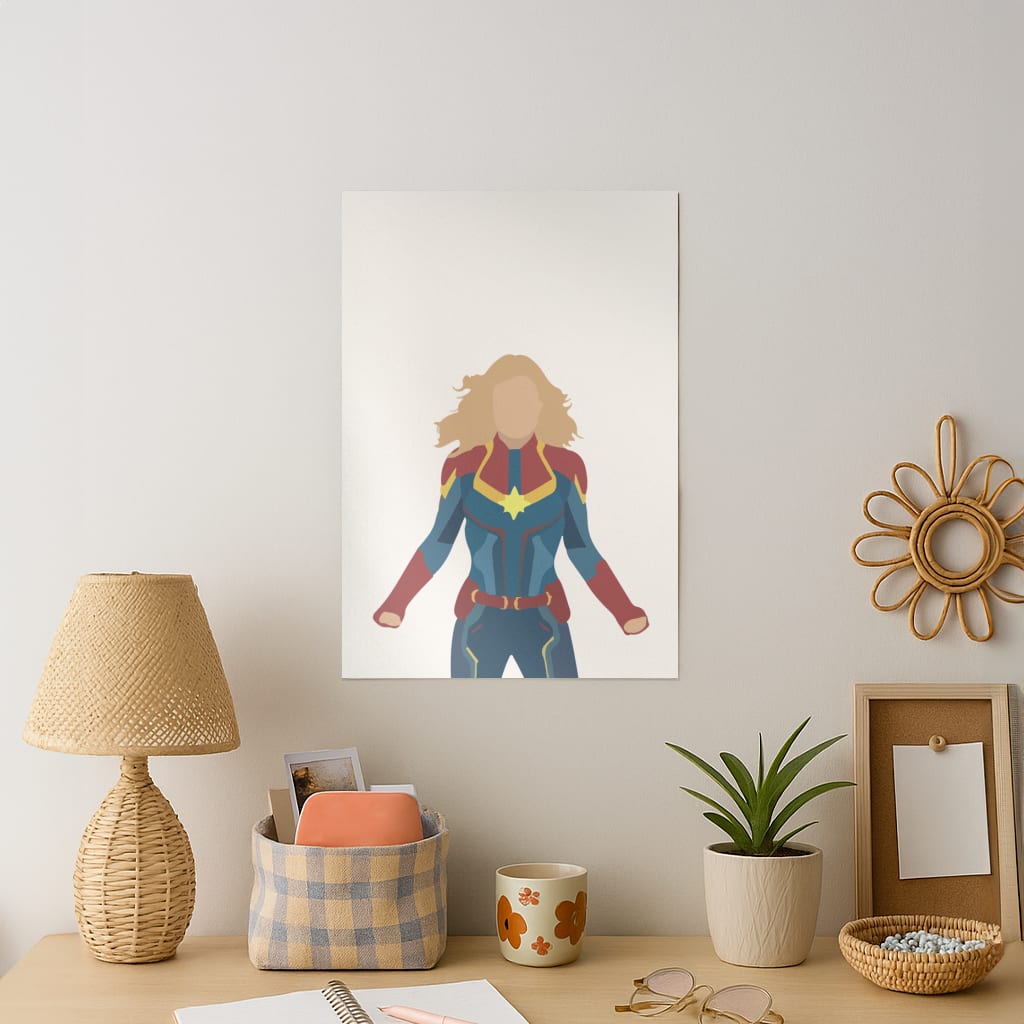 Captain Marvel Art Print
