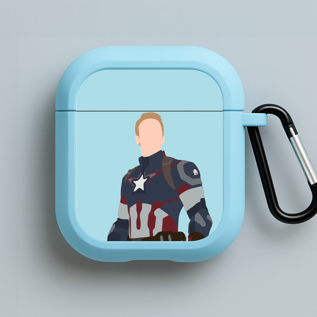 Captain America Blue AirPods Case
