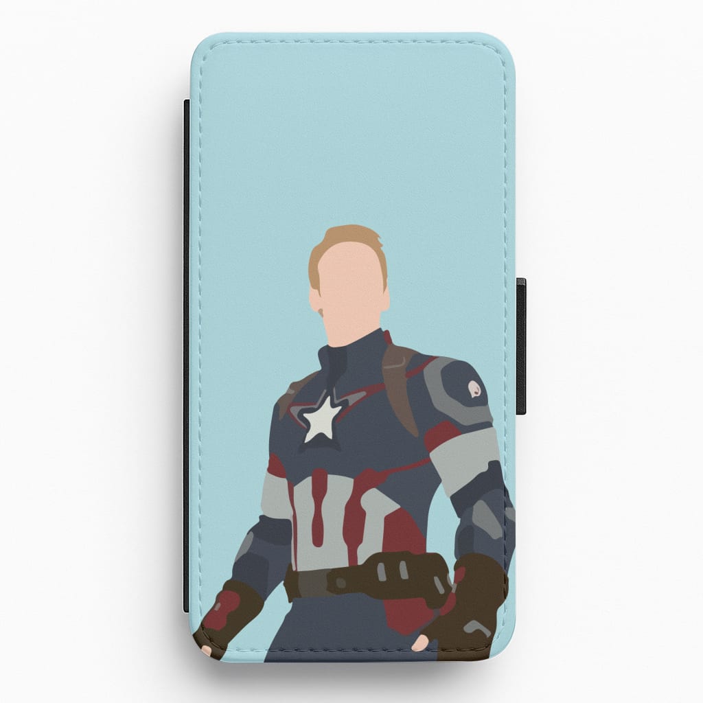 Captain America Flip / Wallet Phone Case