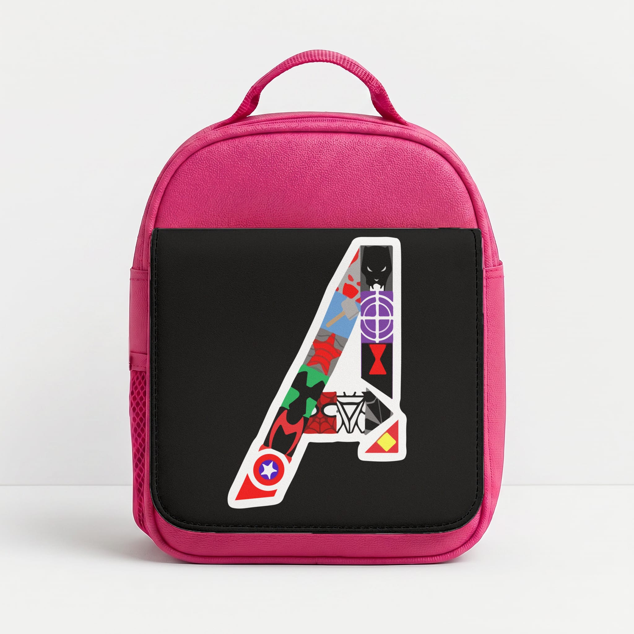 Avengers Logo - Marvel Lunchbox - Pink