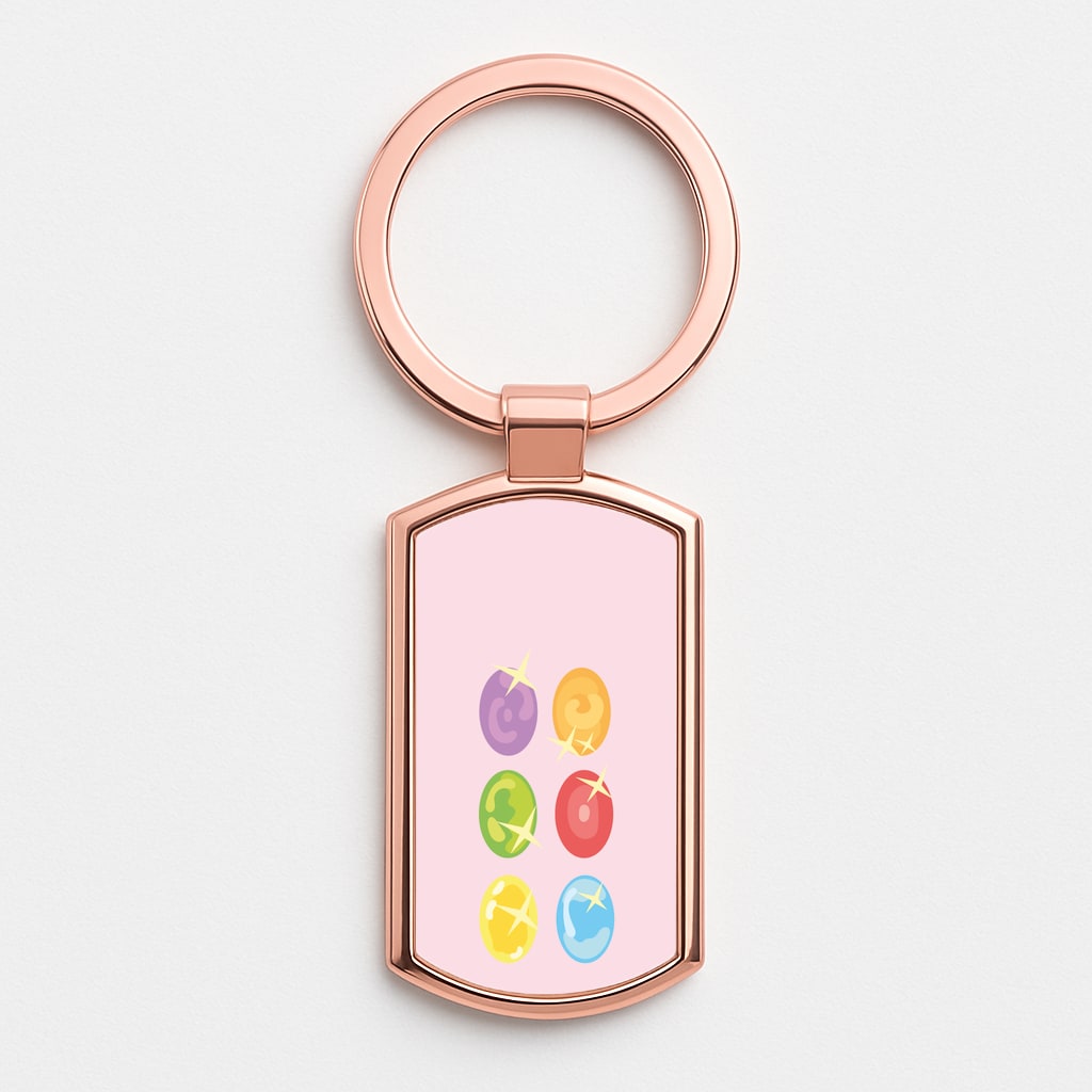 Infinity stones Rose Gold Keyring