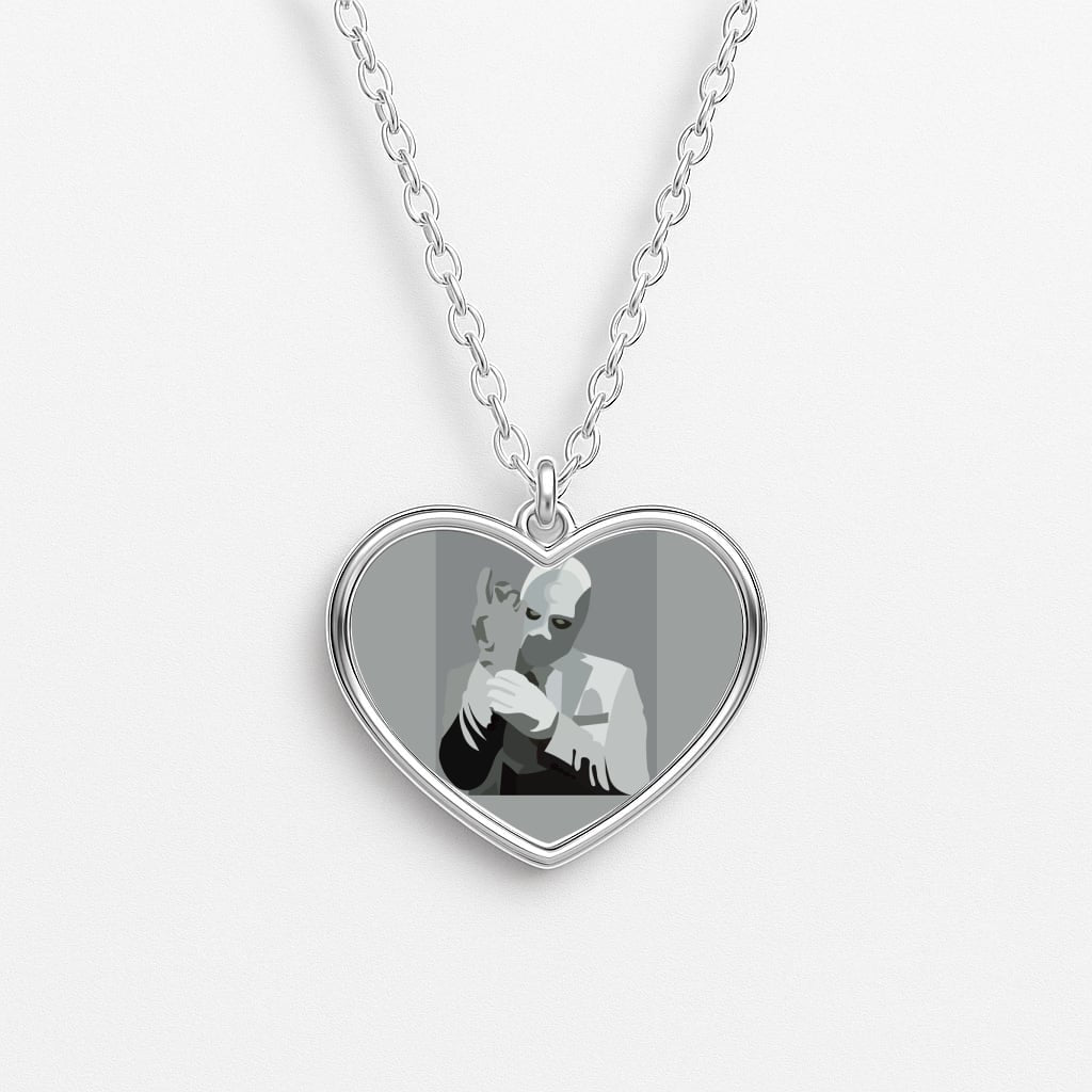 Moon knight Heart Necklace