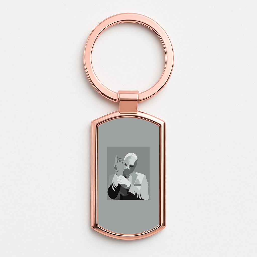 Moon knight Rose Gold Keyring