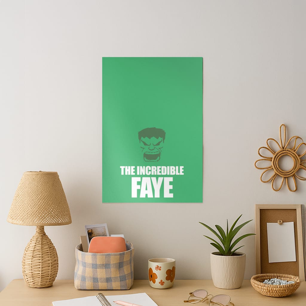 Hulk - Personalised Superhero Comic Art Print