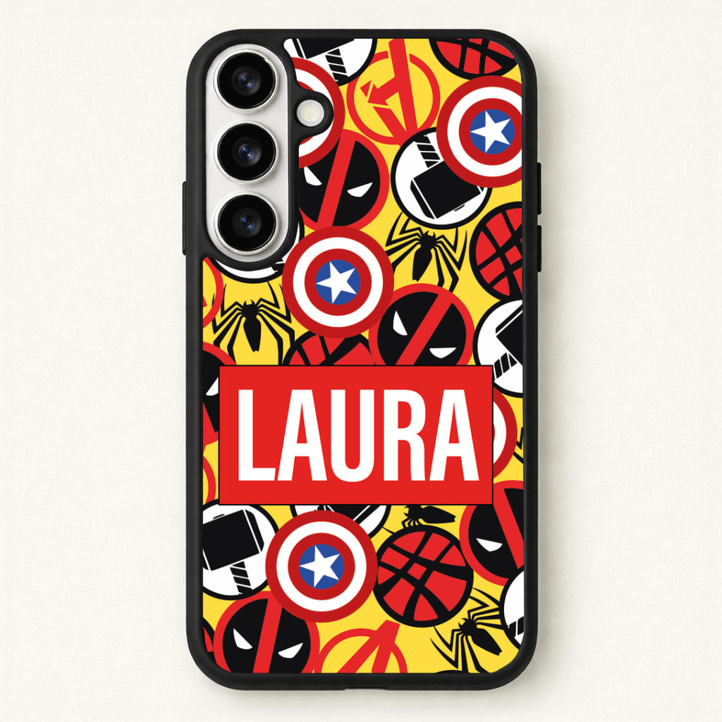 Collage - Personalised Superhero Comic Phone Case for Galaxy S26 Plus