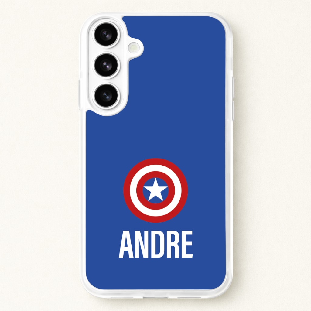 Captain America - Personalised Superhero Comic Phone Case for Galaxy S26 Plus