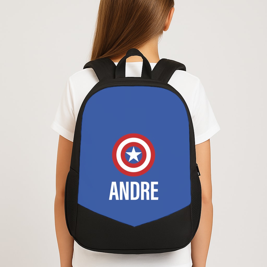 Captain America - Personalised Superhero Comic Backpack
